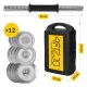 Tērauda hanteļu komplekts koferī 4FIZJO 20 kg