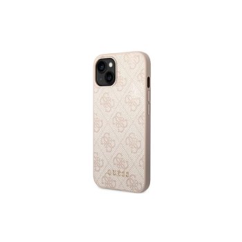 Apple iPhone 14 6.1'' Guess 4G Metal Gold Logo Case Cover, Pink | Telefona Maciņš Vāks Apvalks Bampers