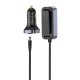 Baseus BackseatPal L1 110W auto lādētājs 3 x USB-A + 3 x USB-C ar 1,5 m pagarinātāju - Melns | Phone Car Charger