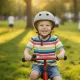 Детский велосипедный шлем Trike Fix с LED, M (55-58 см), темно-серый