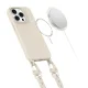Tech-Protect iPhone 15 Pro vāciņš MagNecklace MagSafe, bēšs