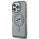 Karl Lagerfeld IML Metal Karl&Choupette Head MagSafe aizsargvāciņš iPhone 16 Pro Max — melns | Phone Case Cover