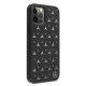 Чехол Mercedes для iPhone 12 / 12 Pro Silver Stars Pattern, черный