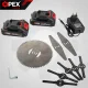 Аккумуляторный триммер для травы OPEX TOOLS OPX28025, 21V, 2x 1.5 А·ч, на...