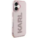 Чехол Karl Lagerfeld IML Rhinestones Logo для iPhone 16, розовый