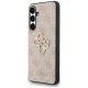 Guess PU Leather 4G Metal Logo Case for Samsung Galaxy S25 FE Pink