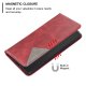 Xiaomi 13 Geometric Pattern Leather Stand Case Cover, Red | Vāks Maciņš Maks Grāmatiņa Apvalks