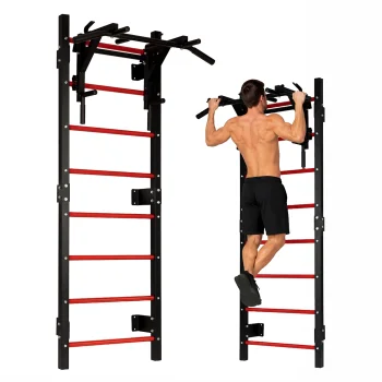 Vingrošanas siena MOVEPRO 215 cm ar pievilkšanās stieni, melna
