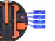 Rechargeable LED Camping Lantern with Solar Panel and Remote