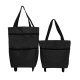 Foldable Shopping Trolley Bag with Wheels, black