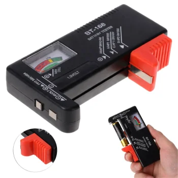 Универсальный аналоговый тестер батареек вольтметр AA AAA C D 9V