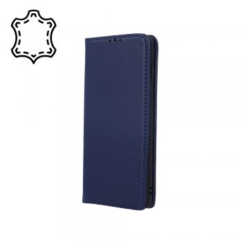 Huawei P30 lite (MAR-LX1M) Genuine Leather Wallet Phone Cover, Navy Blue | Telefona Vāciņš Maciņš Grāmatiņa