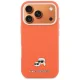Чехол Karl Lagerfeld Karl & Choupette Head Pins Saffiano MagSafe для iPhone 17 Pro Max, Оранжевый
