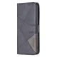 Apple iPhone 14 Pro 6.1\'\' Geometric Texture Wallet Stand Leather Phone Book Case Cover, Black | Telefona Vāciņš...