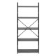Modernhome CWJ6024144LG BLACK koka plaukts, 5 plaukti, melns