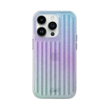 Чехол Uniq Coehl Linear для iPhone 14 Pro - голубой и розовый