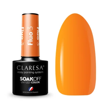 Claresa Fluo 3 hibrīda nagu laka, 5 g