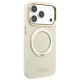 Чехол Guess для iPhone 18 Pro Max / 17 Pro Max Ring Stand 360 MagSafe, бежевый