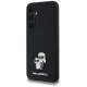 Karl Lagerfeld Samsung Galaxy A35 Case Silicone Karl&Choupette Metal Pin, Black