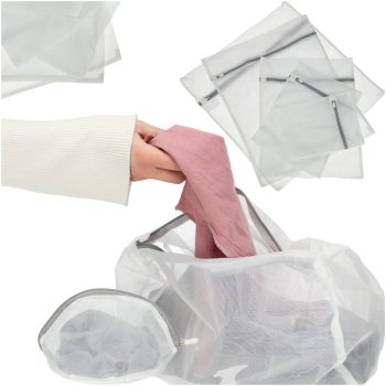 Veļas mazgāšanas maisiņu komplekts ar rāvējslēdzēju 9 gab.