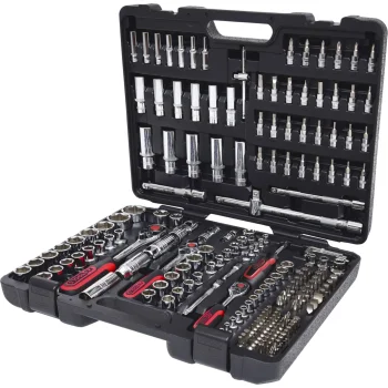 Набор торцевых головок KS Tools CHROMEplus 1/4", 3/8", 1/2", 195 предм.