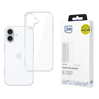3mk iPhone 16 vāciņš Clear Case, caurspīdīgs