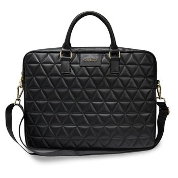 Guess Quilted klēpjdatora soma 16", melna