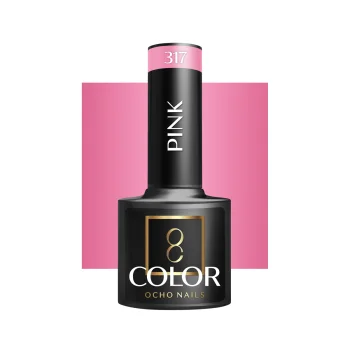 Ocho Nails Pink 317 hibrīda nagu laka, 5 g