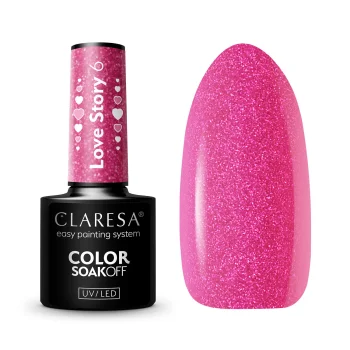 Claresa Love Story 6 gēla nagu laka, 5 g