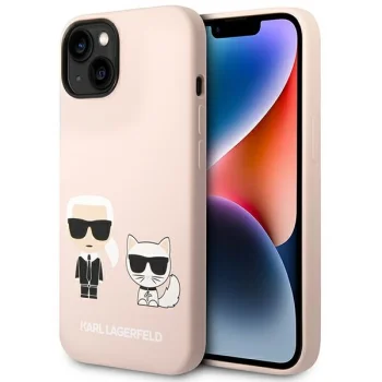 Чехол Karl Lagerfeld KLHMP14MSSKCI Silicone MagSafe для iPhone 14 Plus, Розовый