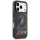 Чехол BMW M IML Metal Buttons Tricolor Lines MagSafe для iPhone 17 Pro Max, черный