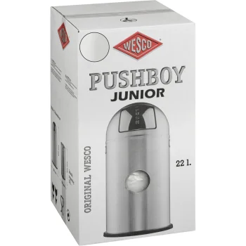 Мусорное ведро Wesco Pushboy Junior 22 л, White Matt