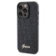 Guess iPhone 14 Pro Max vāciņš Disco Metal Script, melns