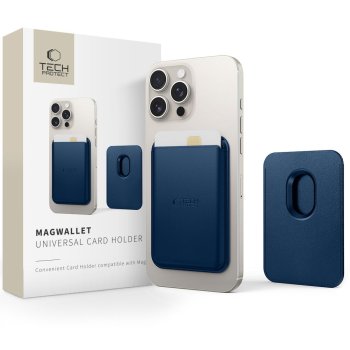Магнитный кардхолдер Tech-Protect MagWallet MagSafe синий