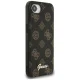 Guess Peony Script Logo MagSafe vāciņš iPhone 16e, melns