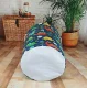 Blue Cotton Canvas Toy Storage Basket (45x34 cm)