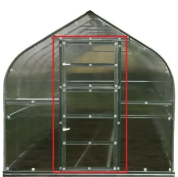 Дополнительная дверь с форточкой для теплицы Klasika Standard, 800x1960 мм,...
