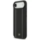 Кожаный чехол Mercedes Star Pattern Stripes MagSafe для iPhone Air Черный