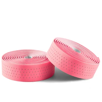 Обмотка руля Rockbros Perforated Silicone, розовая