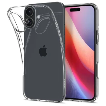 Spigen Liquid Crystal Case for Apple iPhone 16, Transparent