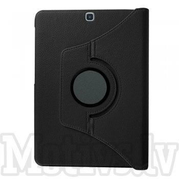 Samsung Galaxy Tab S2 9.7" SM-T810 T815 T813N T819N Rotary 360 Case Cover Stand, black - planšetdatora vāks