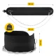 Svaru josta ar ķēdi 4FIZJO Dip Belt 80 cm, melna