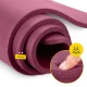 Коврик для фитнеса и йоги NBR 180 × 60 × 1,5 см, бордовый