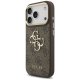Guess 4G Classic Logo vāciņš ar siksniņu iPhone 17 Pro - Brūns
