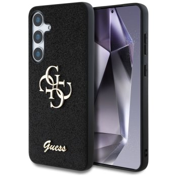 Чехол Guess Fixed Glitter Big 4G Metal Logo для Samsung Galaxy S25+ черный