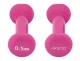 4Fizjo Vinila Hanteles Fitnesam Aerobikai 2 x 0.5kg, Rozā | Vinyl Dumbbells for Fitness