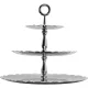Трехуровневая этажерка Alessi Dressed MW52/3, 35 x 31 см, серебристая