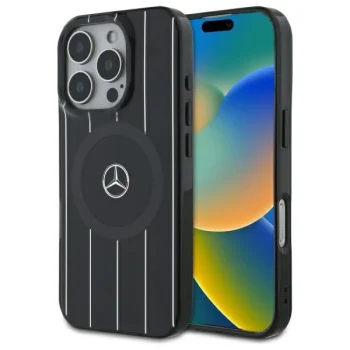 Mercedes MEHMP16X23HRSK iPhone 16 Pro Max 6.9" черный/черный жесткий кейс MB Double Layer...