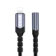 BWOO BZ48 Lightning uz 3.5mm AUX audio adapteris, Melns