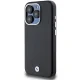 BMW Signature Wrapped Metal MagSafe vāciņš priekš iPhone 15 Pro, melns